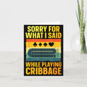 Tarjeta Arte Divertido de Cribbage para Hombres Mujeres Ju