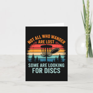 Tarjeta Arte divertido de Disc Golf para hombres y mujeres