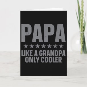 Tarjeta Arte divertido de Papá para abuelo de los nietos D