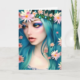 Tarjeta Arte Etéreo | Hermosa Hada | Pensando en Ti