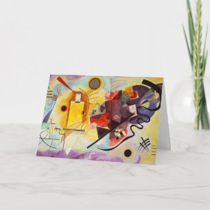 Tarjeta Arte expresionista abstracto moderno de Kandinsky