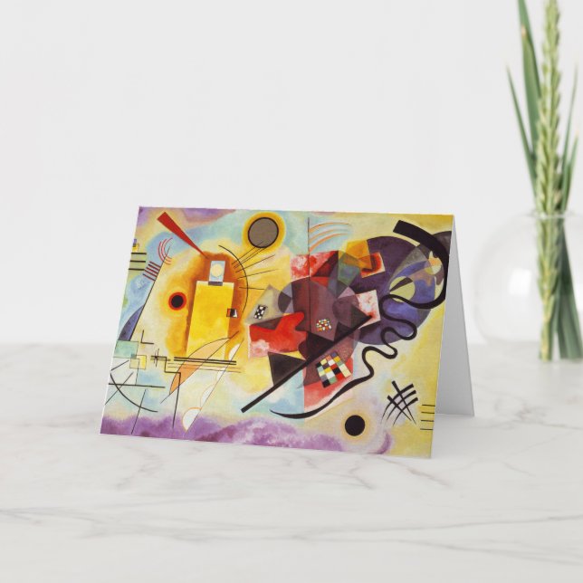 Tarjeta Arte expresionista abstracto moderno de Kandinsky (Anverso)