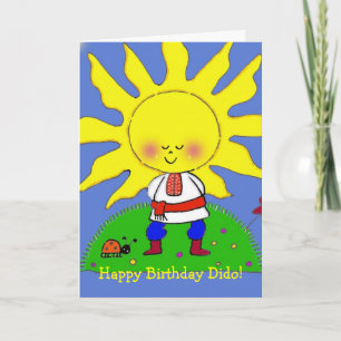 Tarjeta Arte folclórico ucraniano Sunshine Boy