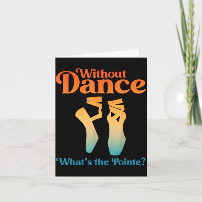 Tarjeta Arte genial de ballet para mujeres y niñas Recital (Anverso)