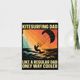 Tarjeta Arte genial de kitesurfing para hombres papá kites