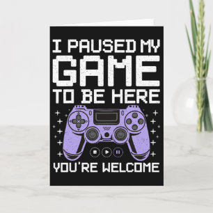 Tarjeta Arte genial de videojuegos para hombres y mujeres
