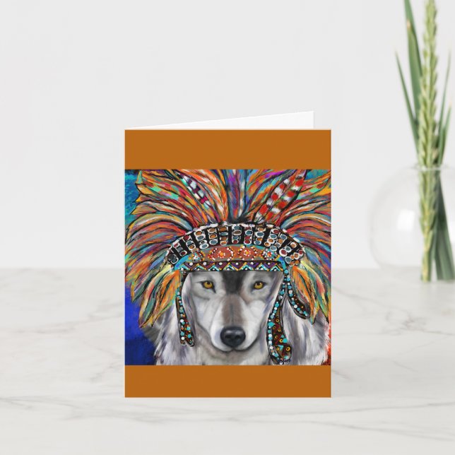 Tarjeta Arte Gray Wolf (Anverso)