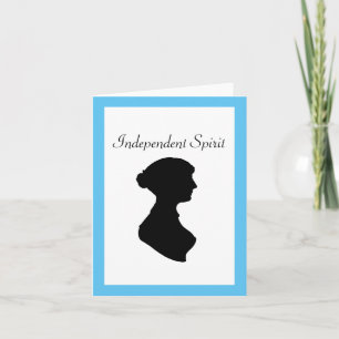 Tarjeta Arte independiente de Silhouette, mujer de regenci