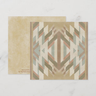 Tarjeta Arte inspirado en los colores del desierto del sur
