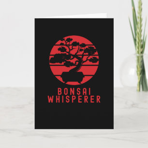 Tarjeta Arte japonés Bonsai Whisperer