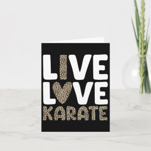 Tarjeta Arte Karate Para Hombres Mujeres Artes Marciales N