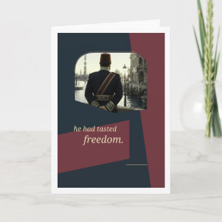 Tarjeta Arte Literario Mawlana Él Había Probado la Liberta