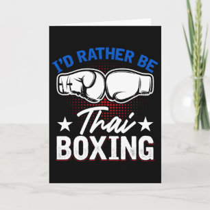 Tarjeta Arte marcial tailandés Muay Thai Kickboxing Comt D