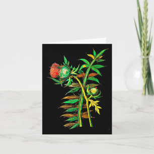 Tarjeta Arte-Maria Notecard-Botánica Delany 6