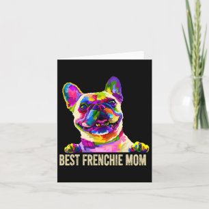 Tarjeta Arte Mejor Frenchie Mamá Bulldog Francés Perro Mam