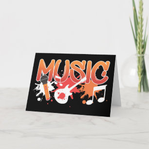 Tarjeta Arte Musical Música Instrumentos