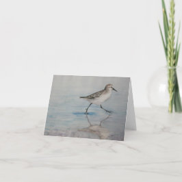 Tarjeta Arte Notecard del pájaro del gaitero de la arena