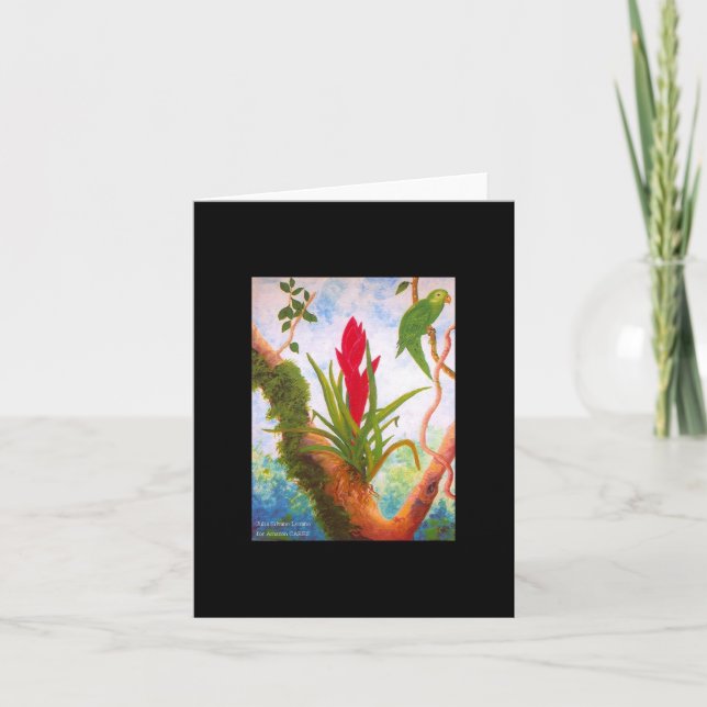 Tarjeta Arte original creado para los cuidados del (Anverso)