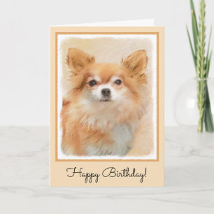 Tarjeta Arte original de la pintura de perro de Chihuahua,