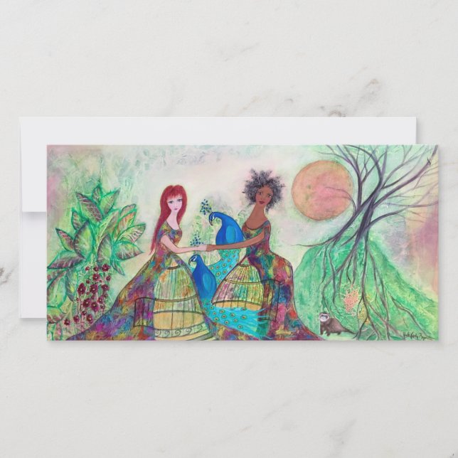 Tarjeta Arte original de los mejores amigos (Anverso)