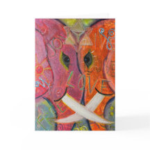 Arte Original Geometría Sagrada Elefante