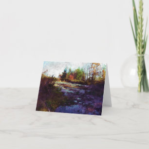 Tarjeta Arte paisajístico otoñal "Otoño"