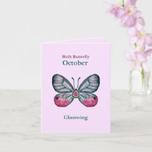 Arte personalizado de mariposa de cristal rosado d