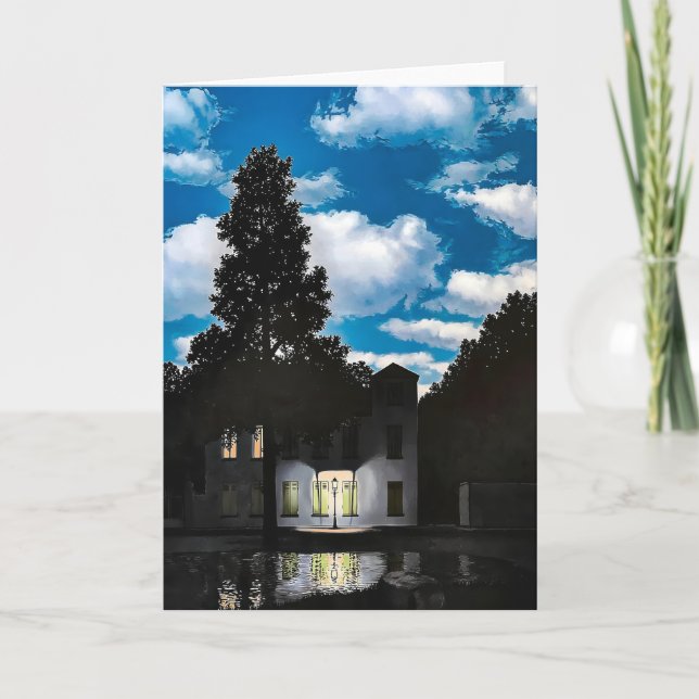 Tarjeta arte pintura de Rene Magritte (Anverso)