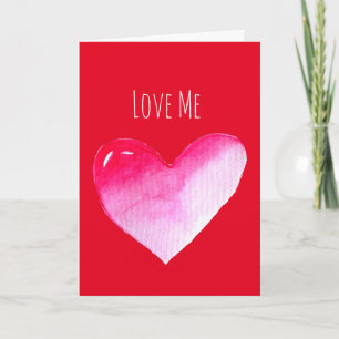 Tarjeta Arte pop con valentía del corazón rosado