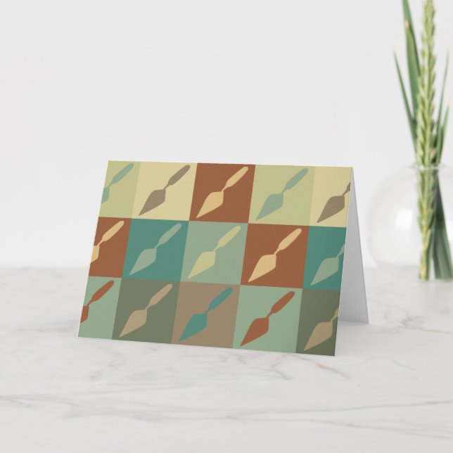 Tarjeta Arte pop de arqueología (Anverso)