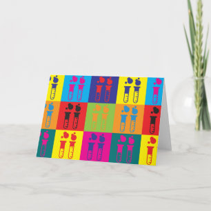 Tarjeta Arte pop de química