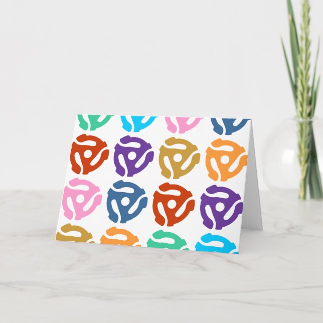 Tarjeta Arte pop de registro del adaptador de 45 RPM (Anverso)