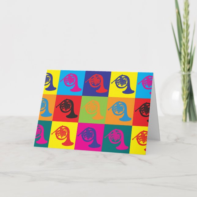 Tarjeta Arte pop del Cuerno de Francia (Anverso)