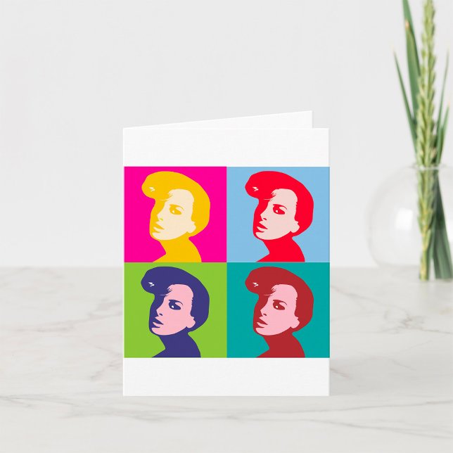 Tarjeta Arte pop femenino retro (Subido por el creador)