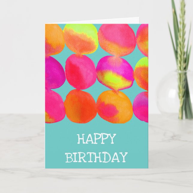 Tarjeta Arte pop neón (Anverso)