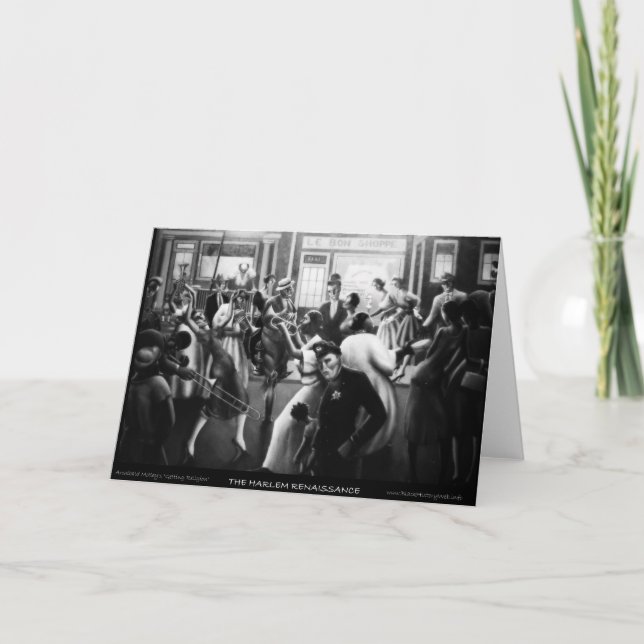 Tarjeta Arte renacentista de Harlem - "consiguiendo la (Anverso)