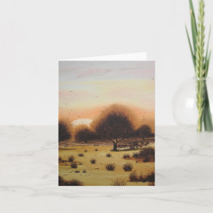 Tarjeta arte rústico genérico de paraje paisajístico