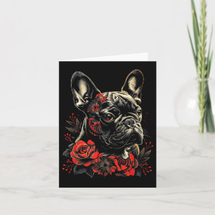 Tarjeta Arte tatuaje Bulldog francés Bulldog japonés franc