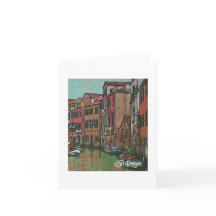 Arte textil Venecia Notecard