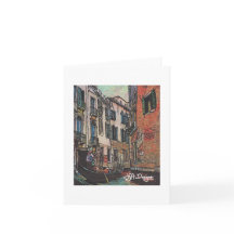 Arte textil Venecia Notecard