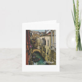 Tarjeta Arte textil Venecia Notecard
