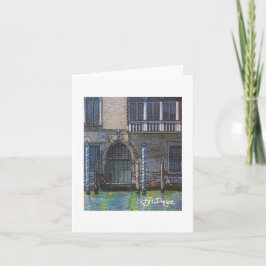 Tarjeta Arte textil Venecia Notecard