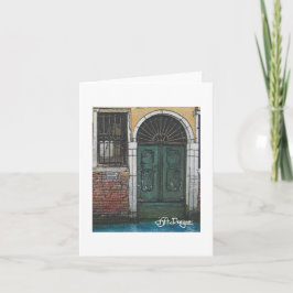 Tarjeta Arte textil Venecia Notecard
