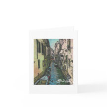 Arte textil Venecia Notecard