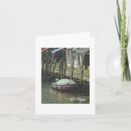 Tarjeta Arte textil Venecia Notecard