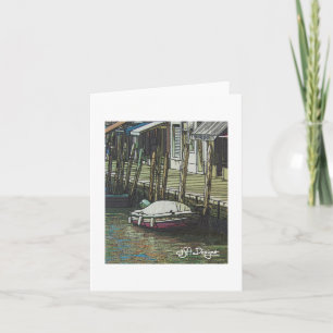 Tarjeta Arte textil Venecia Notecard
