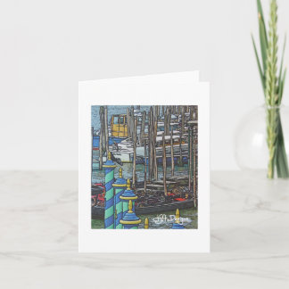 Tarjeta Arte textil Venecia Notecard