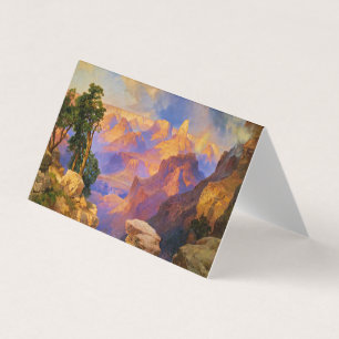 Tarjeta Arte Thomas Moran, Gran Cañón con Arcoiris