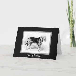 Tarjeta Arte vintage de Bloodhound