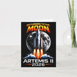 Tarjeta Artemis ii de vuelta a la luna 2026 regalo para ho